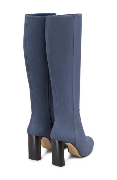Stuart Weitzman Babette Platform Zip Boot In Blue