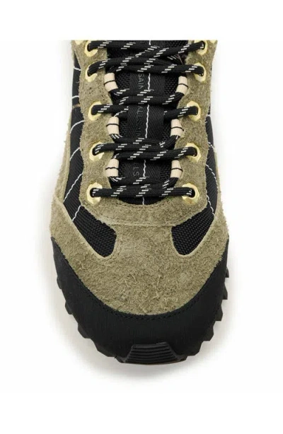 Allsaints Nevis Suede Sneakers In Green