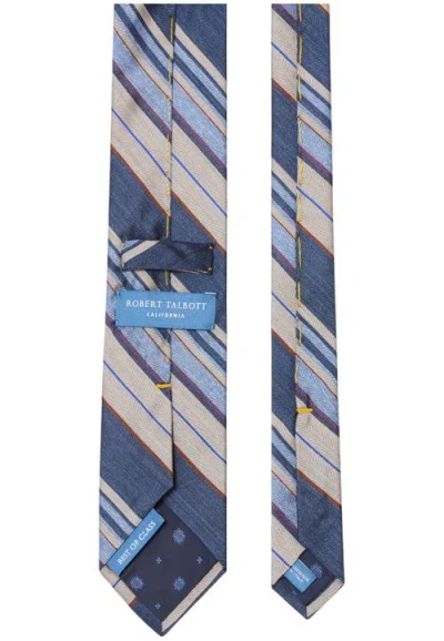 Robert Talbott Robert Large Multi Repp Best Of Class Necktie In Blue