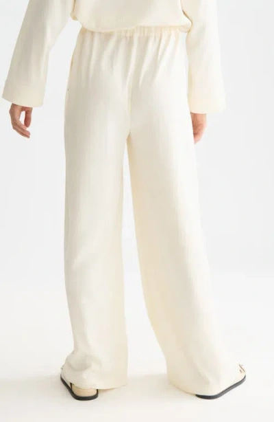 Scotch & Soda Eleni Jacquard Wide Leg Pants In Neutral