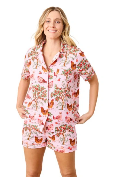 Printfresh Short Pj Set In Pink