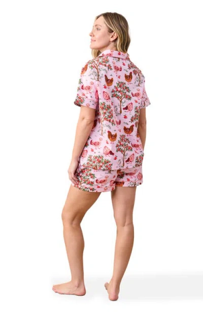 Printfresh Short Pj Set In Pink