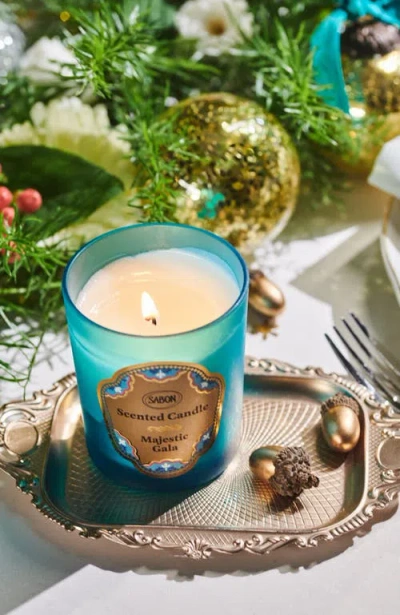 Sabon Candle Glass Patchouli Lavender Vanilla 230gr In Blue