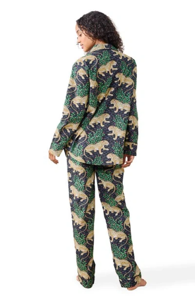Printfresh Long Pj Set In Green