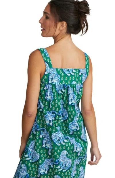 Printfresh Back To Bed Nightgown In Green
