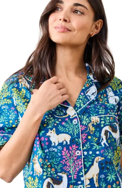 Printfresh Short Pj Set In Purple