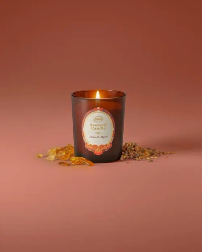 Sabon Candle Glass Patchouli Lavender Vanilla 230gr In Red