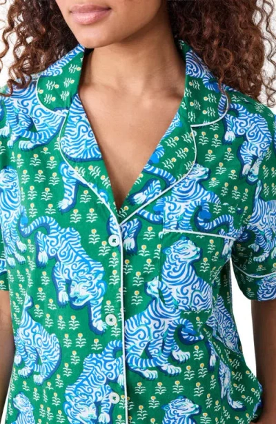 Printfresh Short Pj Set In Green