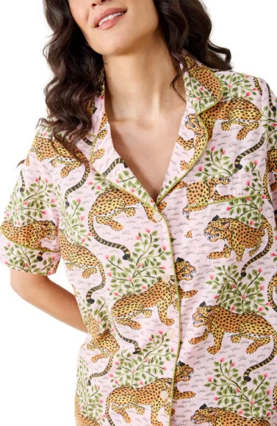 Printfresh Short Pj Set In Brown