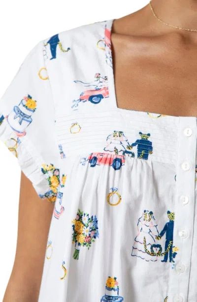 Printfresh Pintuck Nightgown In White