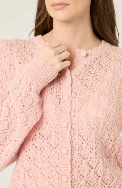 Btb Los Angeles Mel Cardigan In Pink