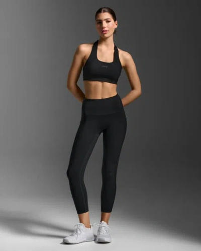 2xu Form Stash Hi-rise Compression 7/8 Leggings In White