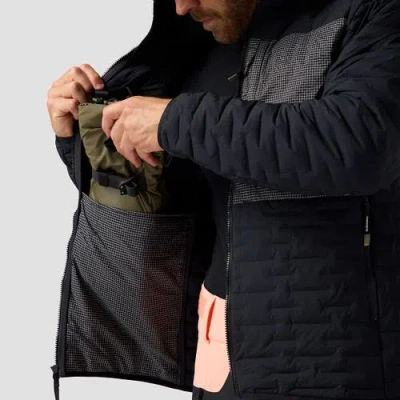 Backcountry Peale Primaloft Stitch-free Baffle Stretch Jacket In Black