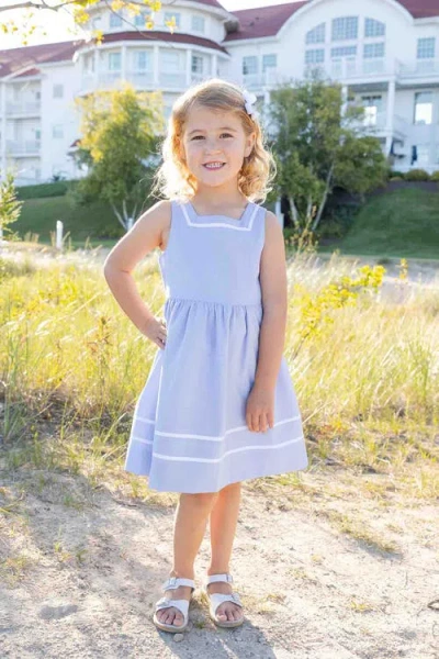 Florence Eiseman Pincord Dress In Blue