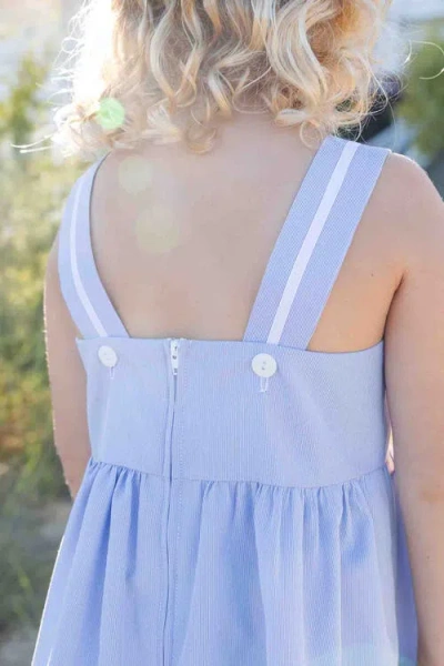 Florence Eiseman Pincord Dress In Blue