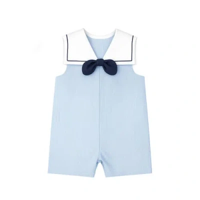 Florence Eiseman Pincord Sailor Shortall In Blue