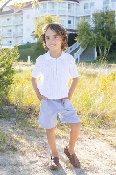 Florence Eiseman Pincord Short In Blue