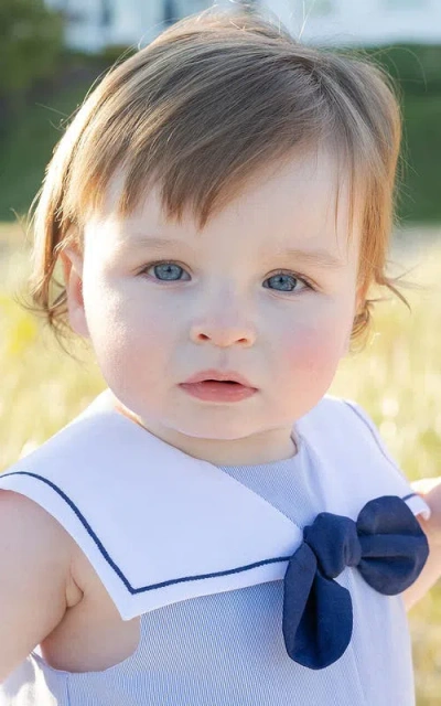 Florence Eiseman Pincord Sailor Shortall In Blue