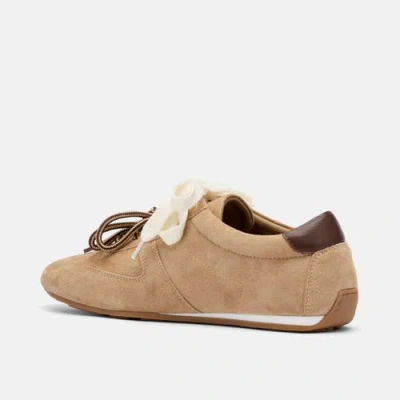 Marc Nolan Colette Tan Suede Sneakers In Brown