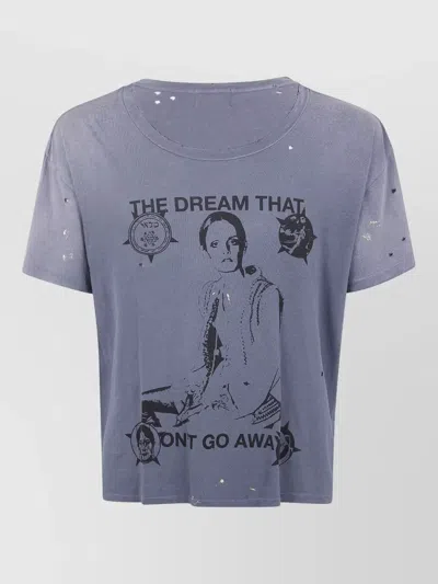 Enfants Riches Deprimes Endless Dream Graphic Raw Edge T Shirt In Blue