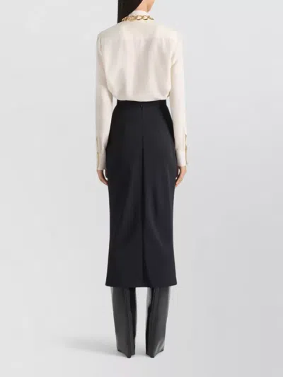 Givenchy Long Sleeve Blouse Draped Bow Detail In Neutral