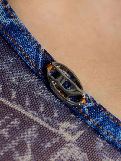 Diesel Printed T-shirt In Blue