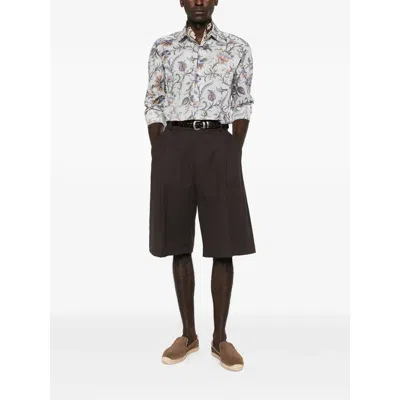 Etro Blue Shirts Men In Multi