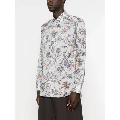 Etro Blue Shirts Men In Multi