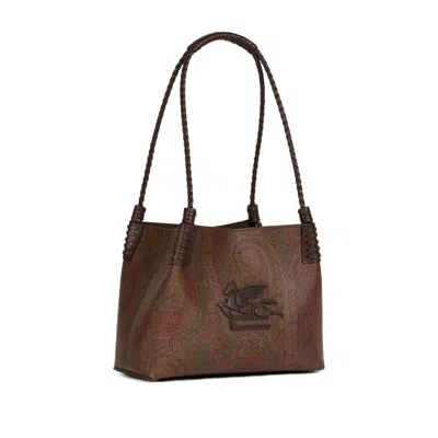Etro Brown Tote Bags Women In Brown