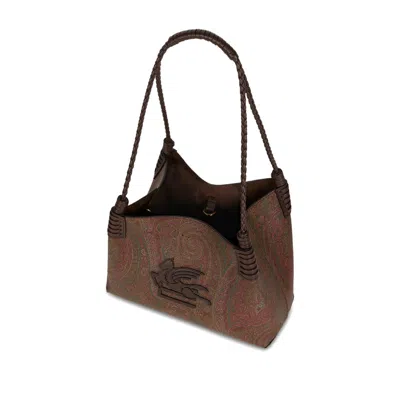Etro Brown Tote Bags Women In Brown