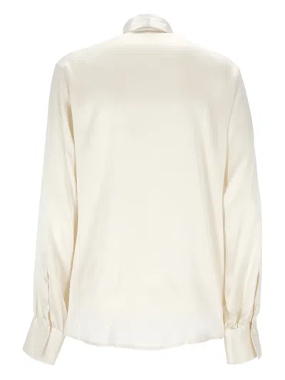 Antonelli Firenze Tie-neck Blouse In White