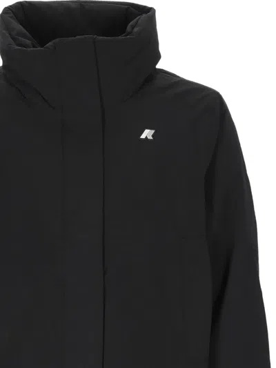 K-way High-neck Jacket In Black