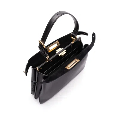 Fendi Peekaboo Soft Medium In Black
