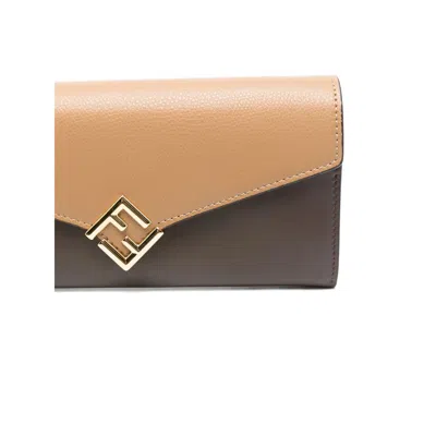 Fendi Brown Tote Bags Women In Neutral