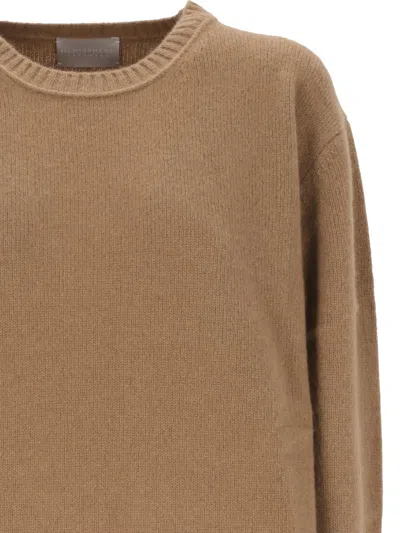 Hemisphere Crew-neck Sweater In Brown