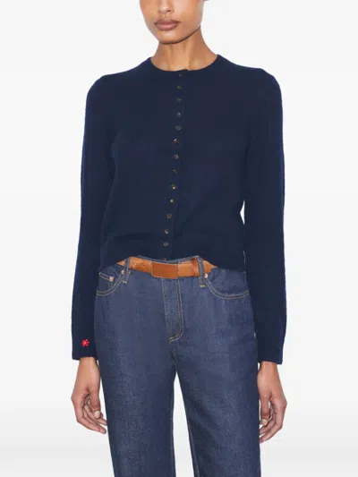 Tory Burch Buttoned Cardigan In Blue