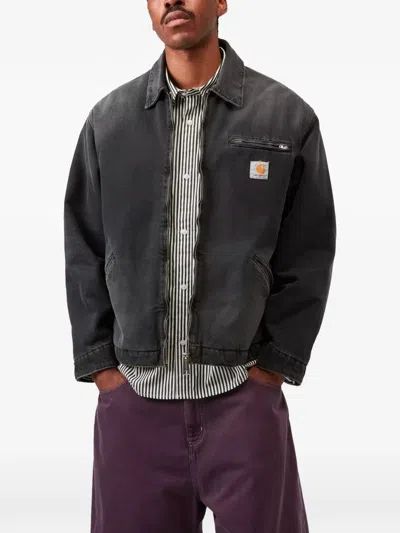 Carhartt Detroit Jacket Cotton Bradento Jackets Black In Multi