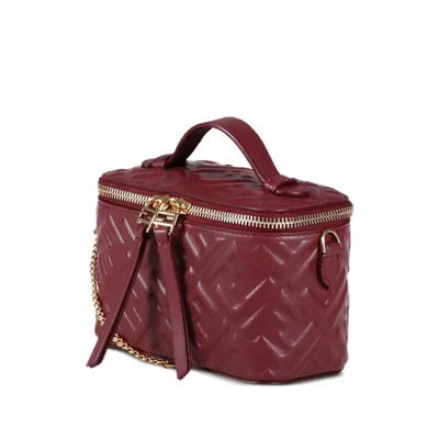 Fendi Red Tote Bags Women In Burgundy