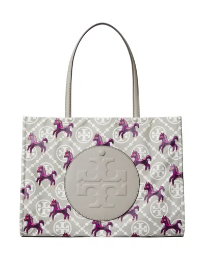 Tory Burch Ella Horse-printed Tote Bag In Multi