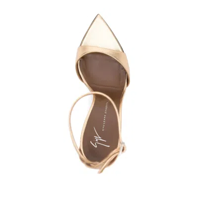 Giuseppe Zanotti Intriigo Strap 105 Sandals In Gold