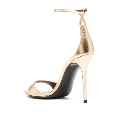 Giuseppe Zanotti Intriigo Strap 105 Sandals In Gold