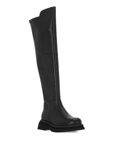 Bruno Premi Leather Over-the-knee Boots In Black
