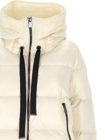 Emma E Gaia Full-zip Hooded Jacket In Neutral