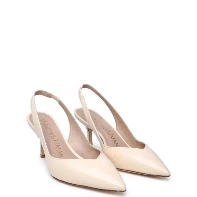 Stuart Weitzman Eva 75 Slingback Pumps In Neutral