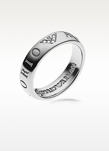 emporio armani ring silver