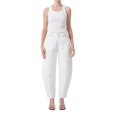 Agolde White Organic Cotton Poppy Tank In White