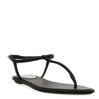 René Caovilla Rene Caovilla Diana Crystal Flat Sandals In Multi