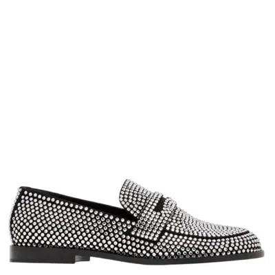 Amina Muaddi Tilda Crystal Loafers In Multi