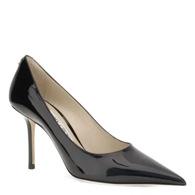 Jimmy Choo Love 85 Patent Pumps In Black