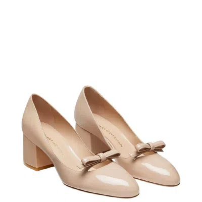 Stuart Weitzman Felicity 60 Block Pumps In Brown